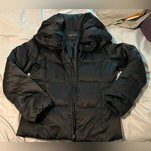 Nine West Women's Elegant Black Puffer Coat